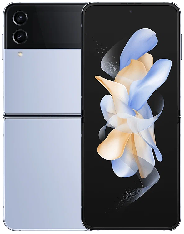 Смартфон Samsung Galaxy Z Flip 4, 8.128 Гб, Dual SIM (nano SIM+eSIM), голубой